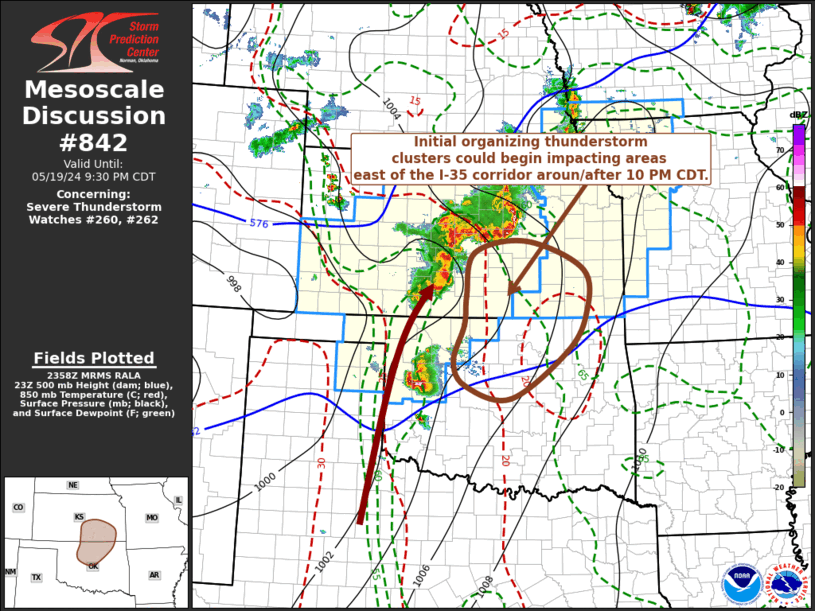 Mesoscale Discussion 842