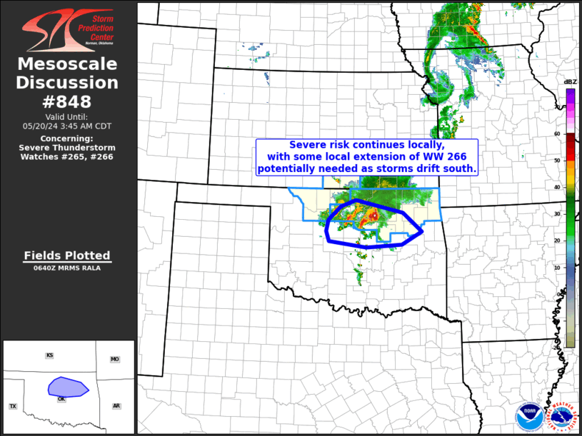Mesoscale Discussion 848
