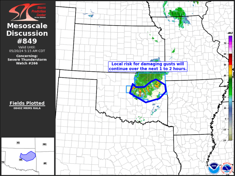 Mesoscale Discussion 849