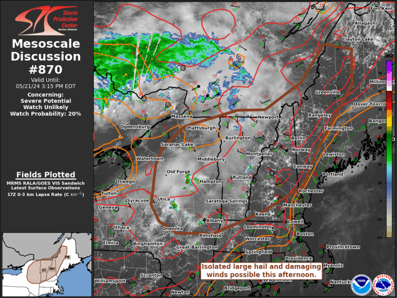 Mesoscale Discussion 870