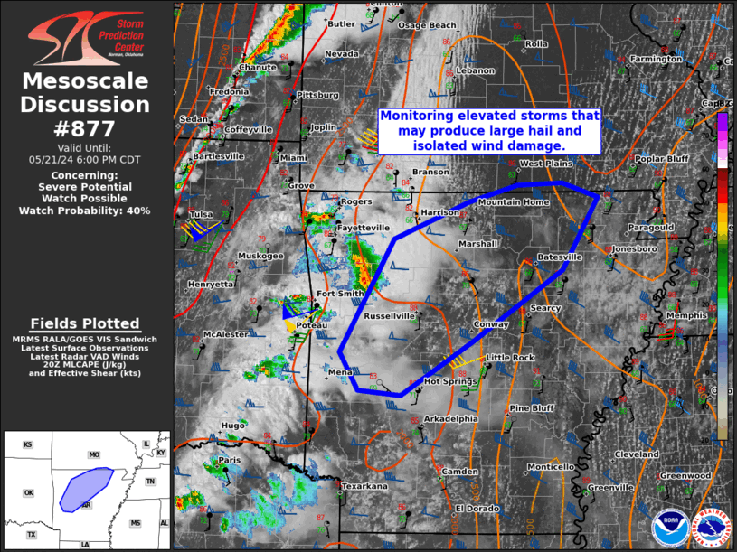 Mesoscale Discussion 877