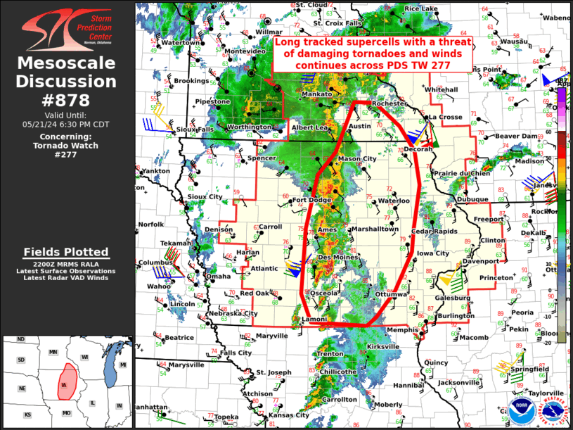 Mesoscale Discussion 878