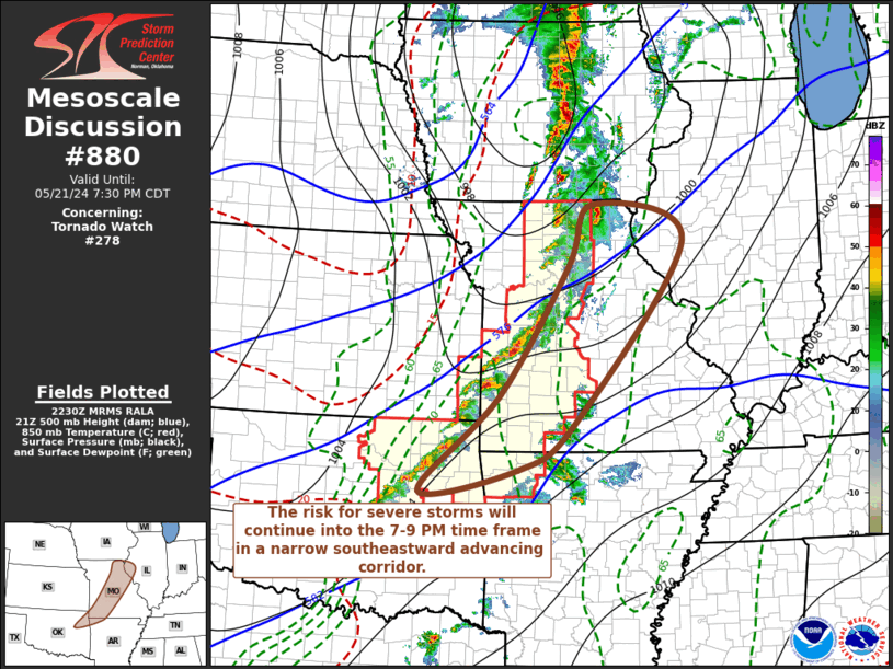 Mesoscale Discussion 880