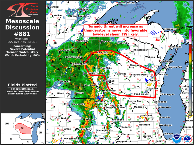 Mesoscale Discussion 881