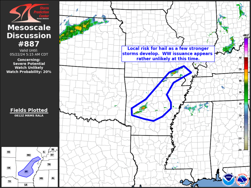Mesoscale Discussion 887