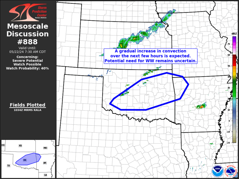 Mesoscale Discussion 888