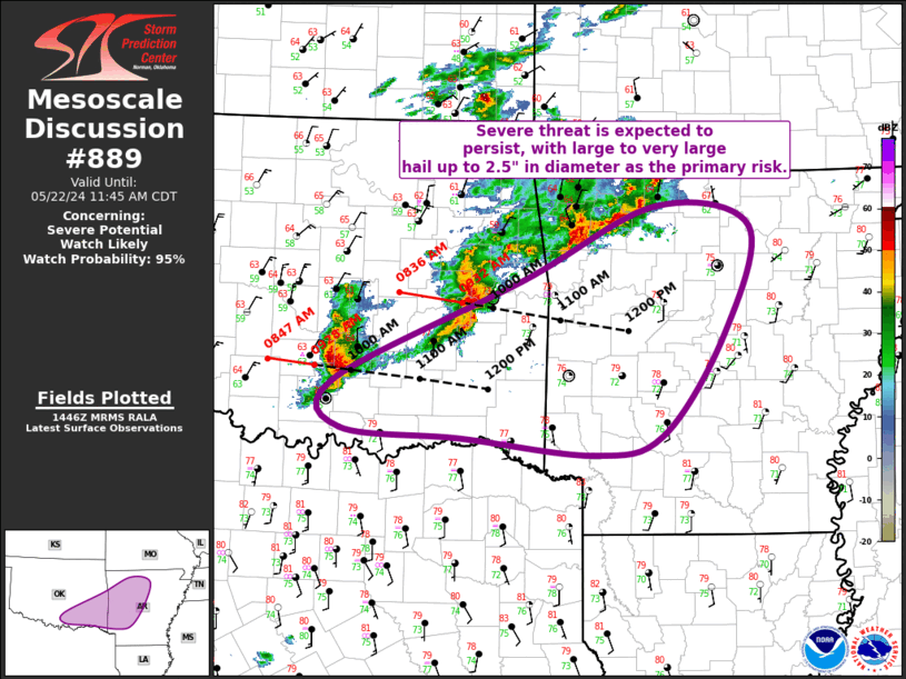 Mesoscale Discussion 889