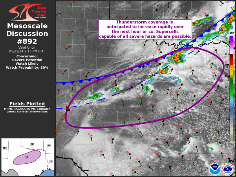 Mesoscale Discussion 892