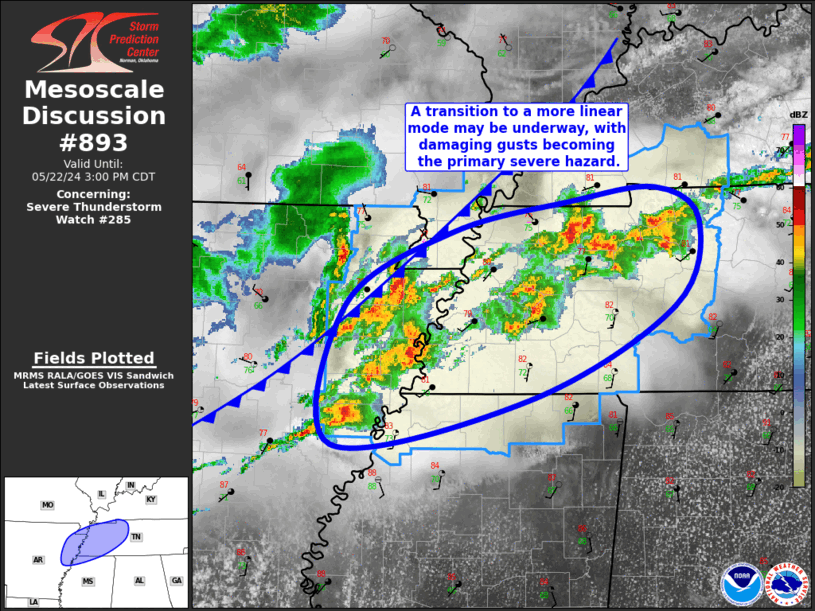 Mesoscale Discussion 893