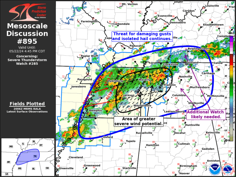 Mesoscale Discussion 895