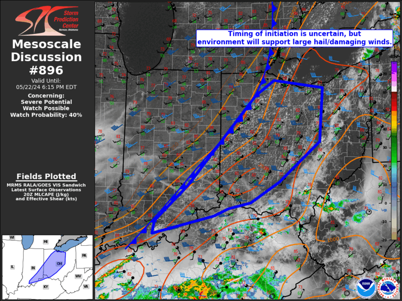 Mesoscale Discussion 896