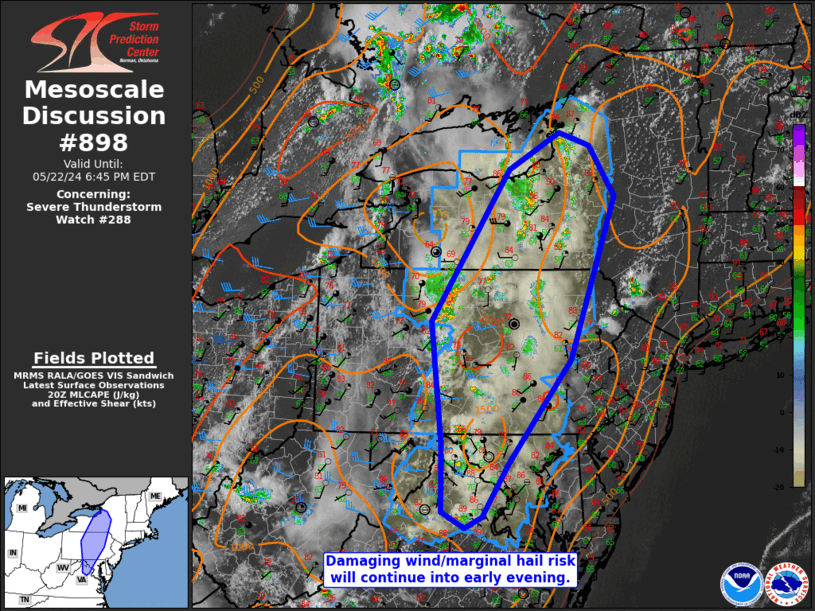 Mesoscale Discussion 898