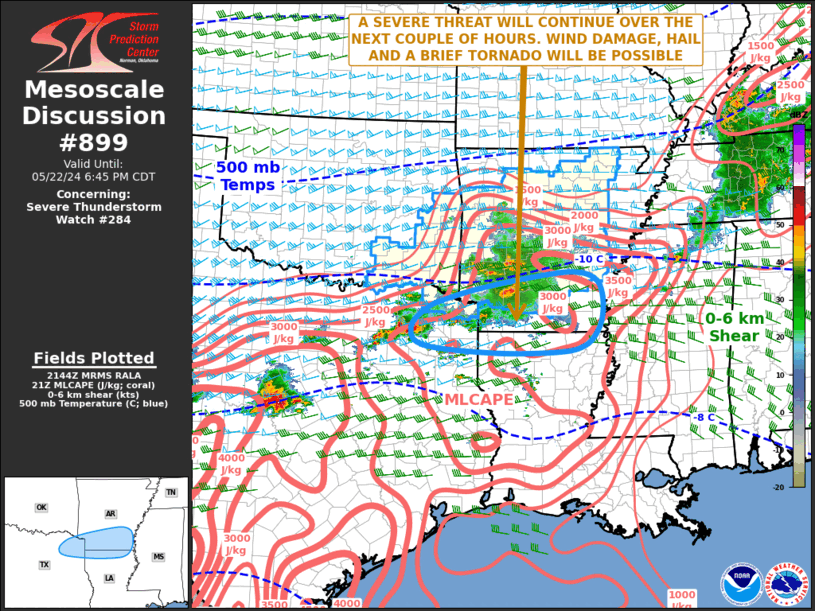 Mesoscale Discussion 899