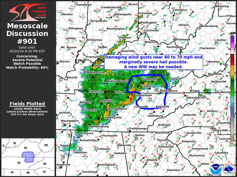 Mesoscale Discussion 901