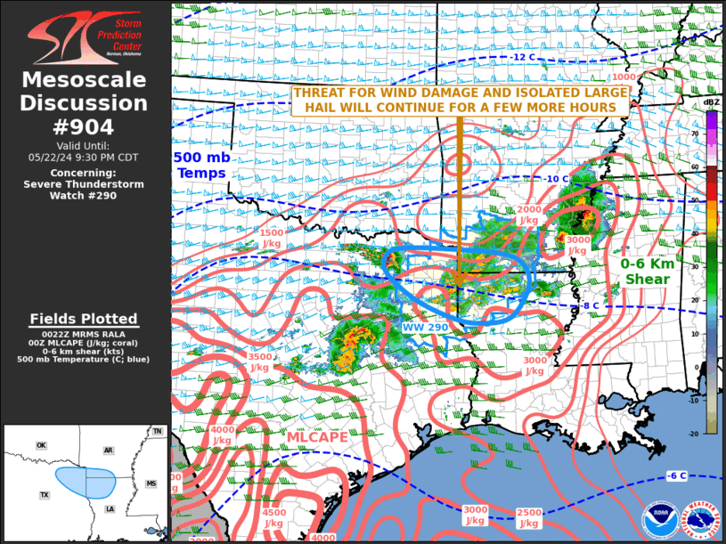 Mesoscale Discussion 904