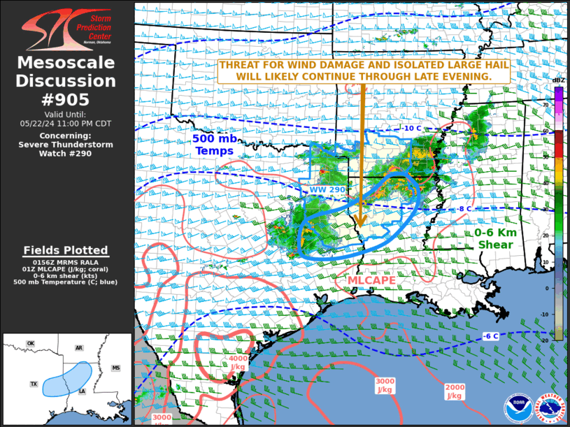 Mesoscale Discussion 905
