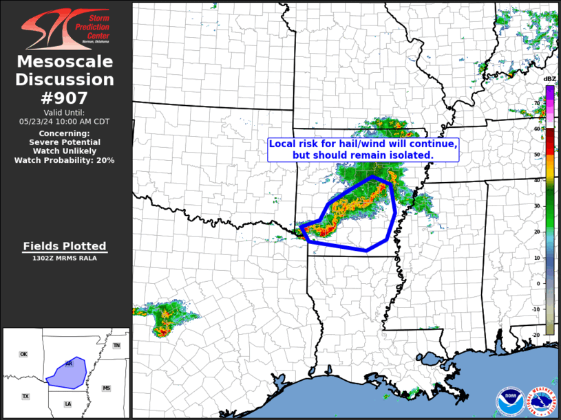 Mesoscale Discussion 907