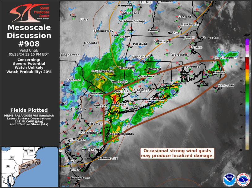 Mesoscale Discussion 908
