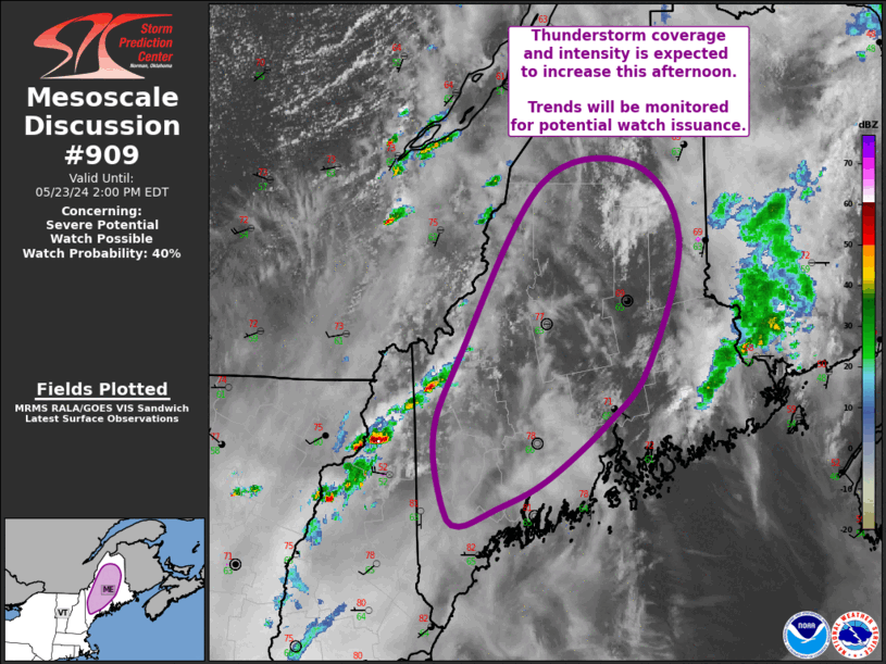 Mesoscale Discussion 909