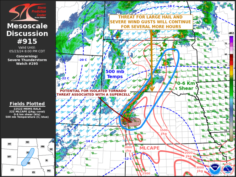 Mesoscale Discussion 915