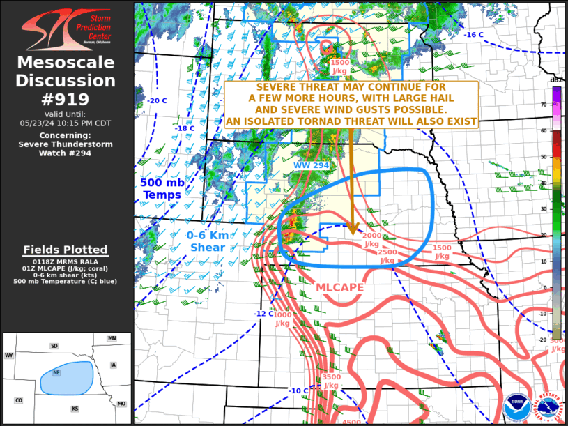 Mesoscale Discussion 919
