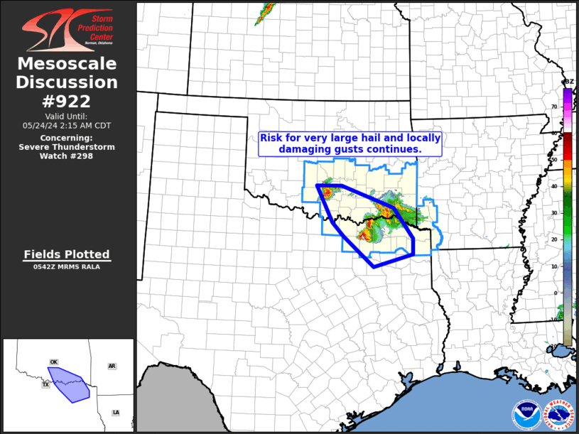 Mesoscale Discussion 922