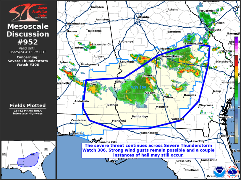 Mesoscale Discussion 952