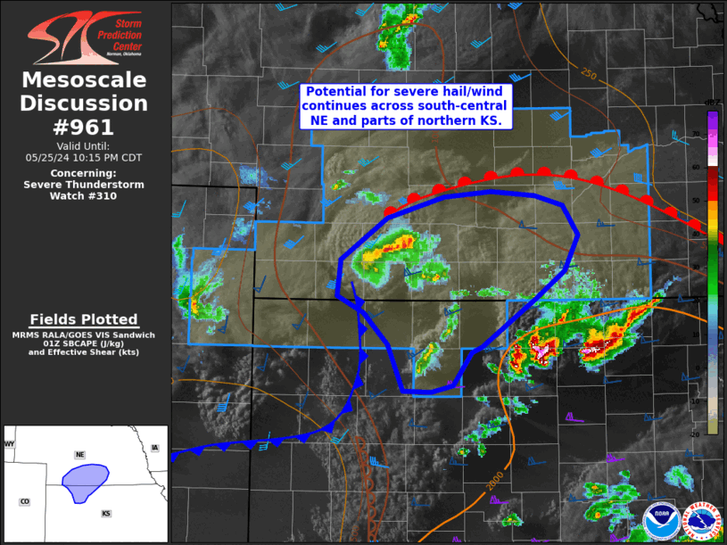 Mesoscale Discussion 961