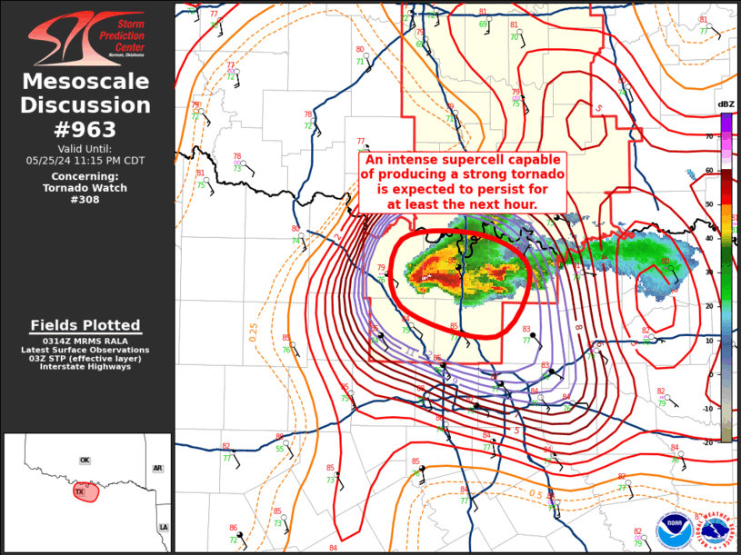 Mesoscale Discussion 963