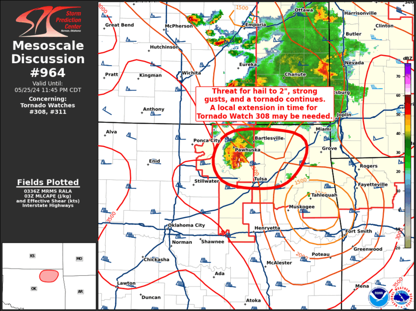 Mesoscale Discussion 964