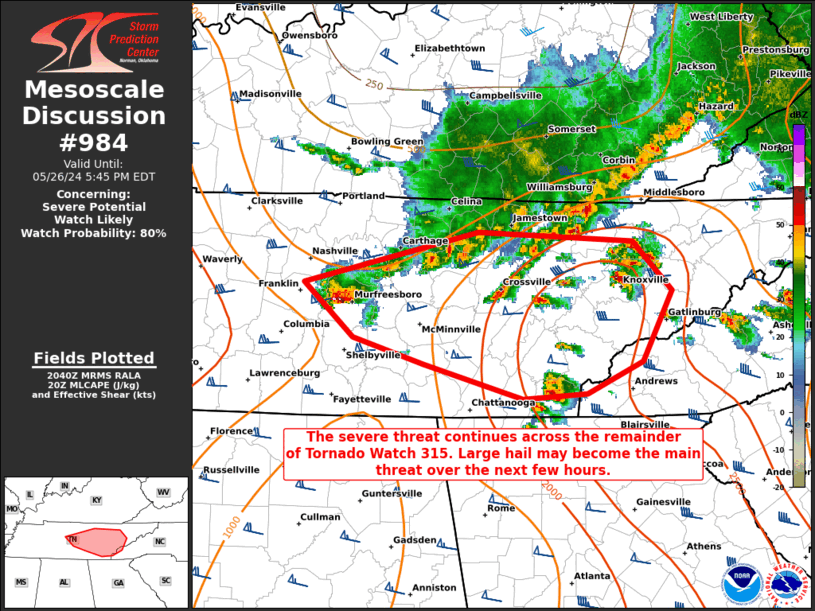 Mesoscale Discussion 984