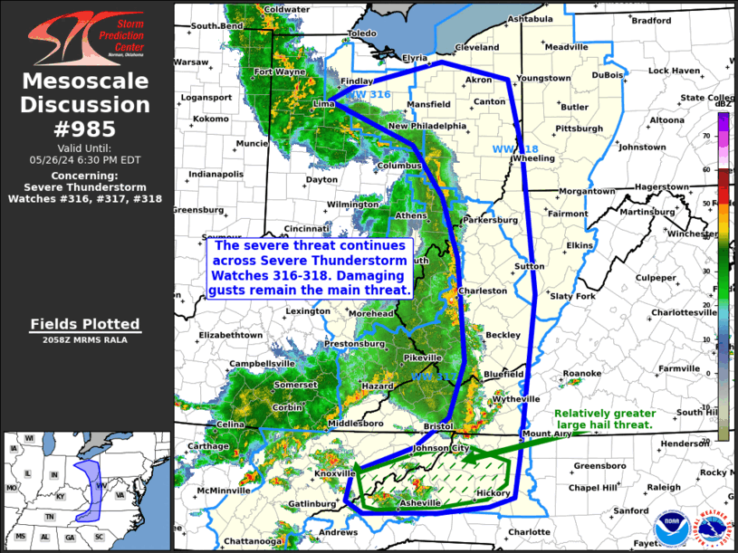Mesoscale Discussion 985