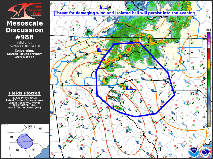 Mesoscale Discussion 988