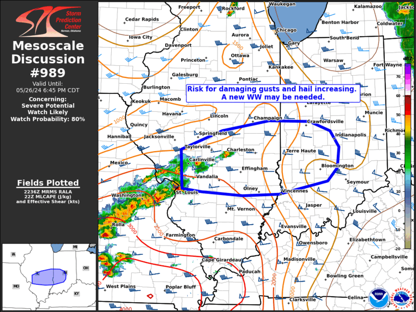 Mesoscale Discussion 989