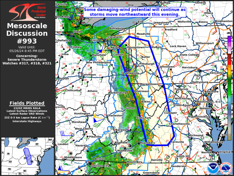 Mesoscale Discussion 993