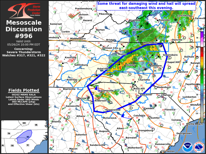 Mesoscale Discussion 996