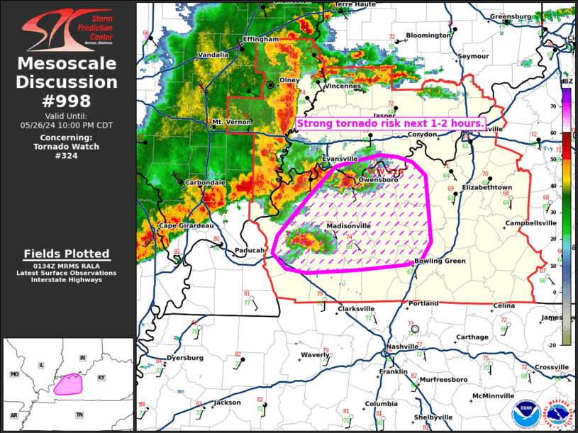 Mesoscale Discussion 998