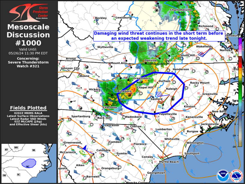 Mesoscale Discussion 1000