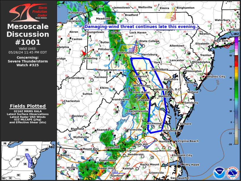 Mesoscale Discussion 1001