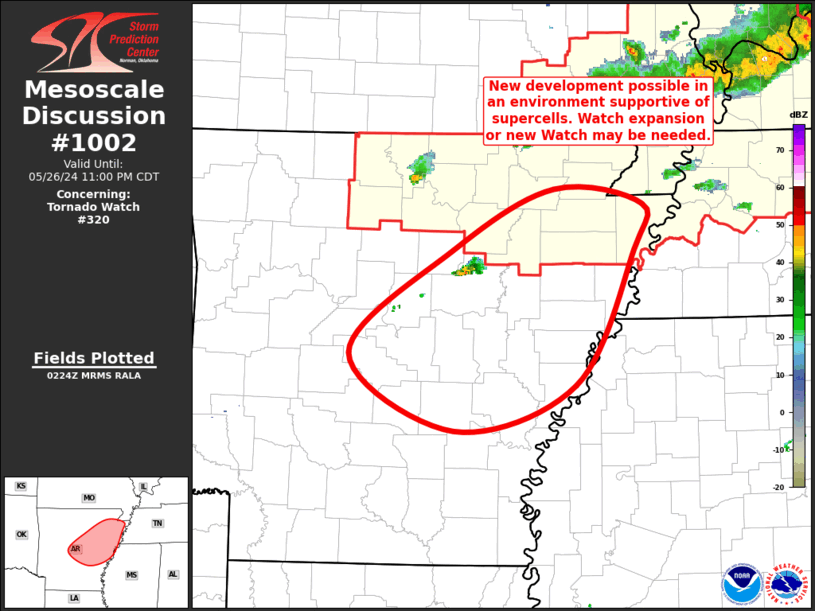 Mesoscale Discussion 1002