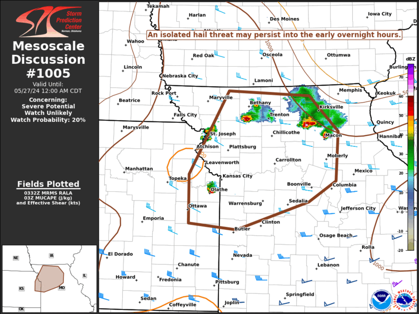 Mesoscale Discussion 1005