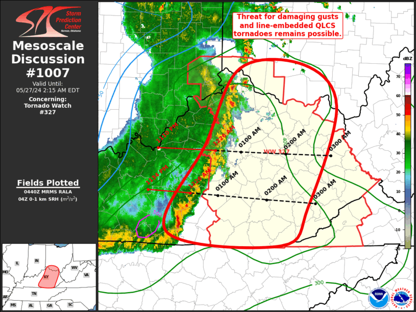 Mesoscale Discussion 1007
