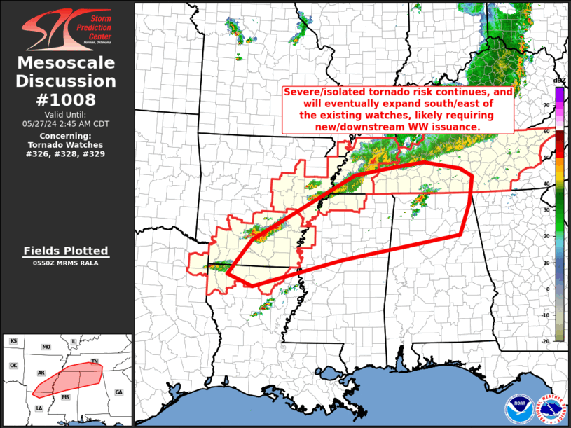 Mesoscale Discussion 1008