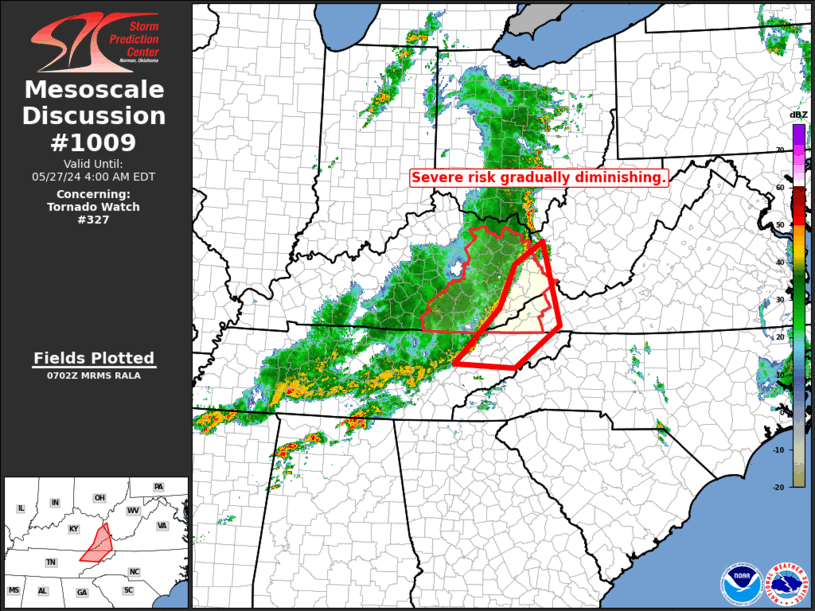 Mesoscale Discussion 1009