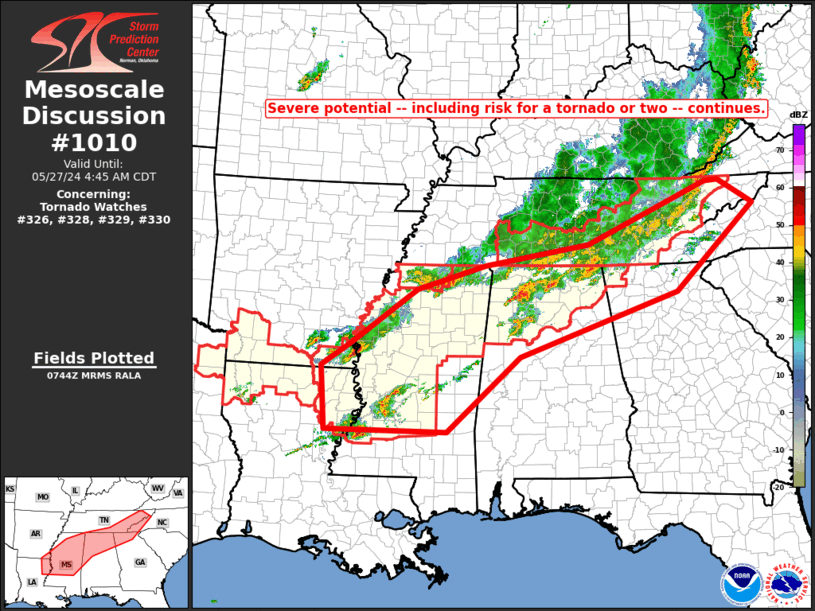 Mesoscale Discussion 1010