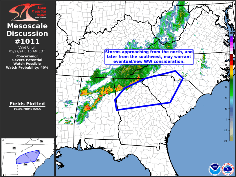 Mesoscale Discussion 1011