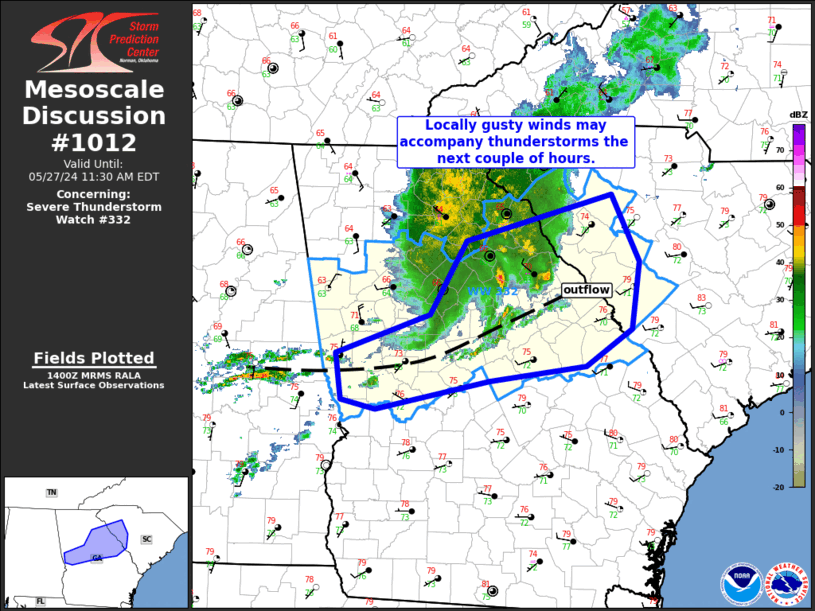 Mesoscale Discussion 1012