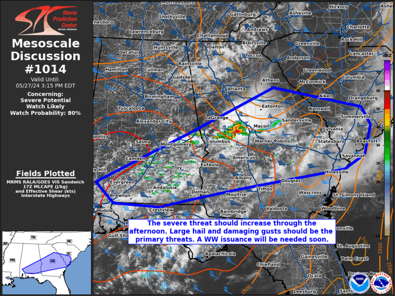 Mesoscale Discussion 1014
