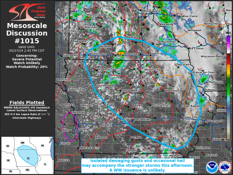 Mesoscale Discussion 1015