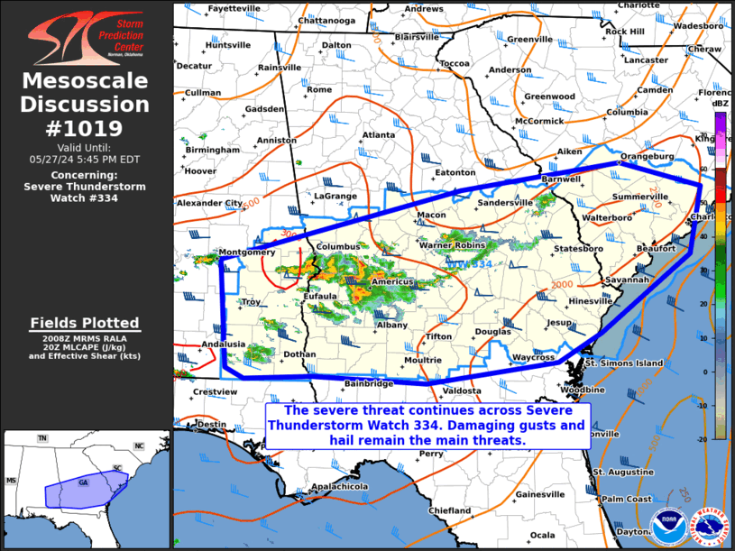 Mesoscale Discussion 1019